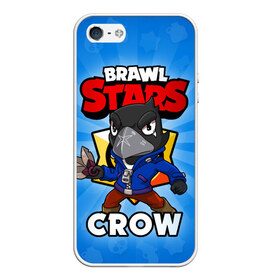 Чехол для iPhone 5/5S матовый с принтом BRAWL STARS CROW , Силикон | Область печати: задняя сторона чехла, без боковых панелей | brawl stars | brawl stars crow | brawler | crow | бравл старз | бравлер | ворон