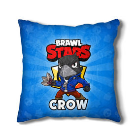 Подушка 3D с принтом BRAWL STARS CROW , наволочка – 100% полиэстер, наполнитель – холлофайбер (легкий наполнитель, не вызывает аллергию). | состоит из подушки и наволочки. Наволочка на молнии, легко снимается для стирки | brawl stars | brawl stars crow | brawler | crow | бравл старз | бравлер | ворон