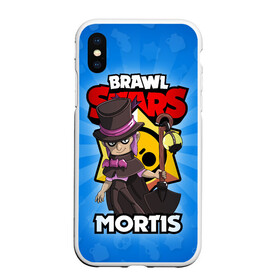 Чехол для iPhone XS Max матовый с принтом BRAWL STARS MORTIS , Силикон | Область печати: задняя сторона чехла, без боковых панелей | brawl stars | brawl stars mortis | brawler | mortis | бравл старз | бравлер | мортис