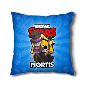 Подушка 3D с принтом BRAWL STARS MORTIS , наволочка – 100% полиэстер, наполнитель – холлофайбер (легкий наполнитель, не вызывает аллергию). | состоит из подушки и наволочки. Наволочка на молнии, легко снимается для стирки | brawl stars | brawl stars mortis | brawler | mortis | бравл старз | бравлер | мортис