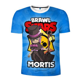 Мужская футболка 3D спортивная с принтом BRAWL STARS MORTIS , 100% полиэстер с улучшенными характеристиками | приталенный силуэт, круглая горловина, широкие плечи, сужается к линии бедра | brawl stars | brawl stars mortis | brawler | mortis | бравл старз | бравлер | мортис