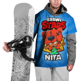 Накидка на куртку 3D с принтом BRAWL STARS NITA , 100% полиэстер |  | brawl stars | brawl stars nita | brawler | nita | бравл старз | бравлер | нита