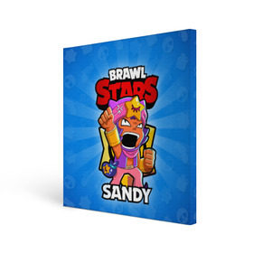Холст квадратный с принтом BRAWL STARS SANDY , 100% ПВХ |  | brawl stars | brawl stars sandy | brawler | sandy | бравл старз | бравлер | сэнди