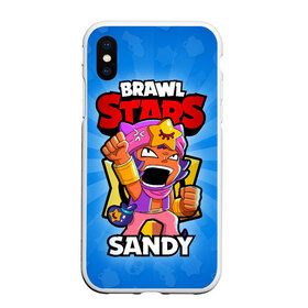 Чехол для iPhone XS Max матовый с принтом BRAWL STARS SANDY , Силикон | Область печати: задняя сторона чехла, без боковых панелей | brawl stars | brawl stars sandy | brawler | sandy | бравл старз | бравлер | сэнди