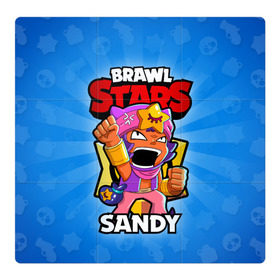Магнитный плакат 3Х3 с принтом BRAWL STARS SANDY , Полимерный материал с магнитным слоем | 9 деталей размером 9*9 см | brawl stars | brawl stars sandy | brawler | sandy | бравл старз | бравлер | сэнди