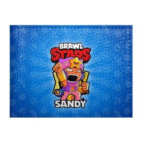 Обложка для студенческого билета с принтом BRAWL STARS SANDY , натуральная кожа | Размер: 11*8 см; Печать на всей внешней стороне | Тематика изображения на принте: brawl stars | brawl stars sandy | brawler | sandy | бравл старз | бравлер | сэнди