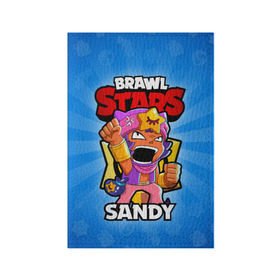 Обложка для паспорта матовая кожа с принтом BRAWL STARS SANDY , натуральная матовая кожа | размер 19,3 х 13,7 см; прозрачные пластиковые крепления | brawl stars | brawl stars sandy | brawler | sandy | бравл старз | бравлер | сэнди