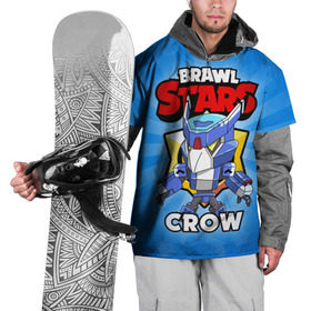 Накидка на куртку 3D с принтом BRAWL STARS CROW , 100% полиэстер |  | brawl stars | brawl stars crow | brawler | crow | бравл старз | бравлер | ворон