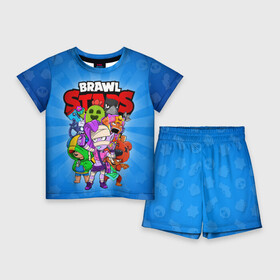 Детский костюм с шортами 3D с принтом BRAWL STARS ,  |  | Тематика изображения на принте: 8 bit | 8 бит | brawl stars | brawler | crow | emz | leon | nita | sandy | spike | бравл старз | бравлер | ворон | леон | нита | спайк | сэнди | эмз