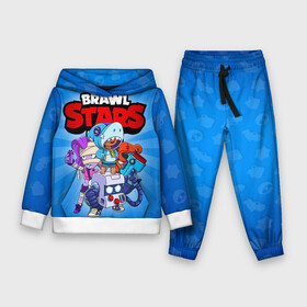 Детский костюм 3D (с толстовкой) с принтом BRAWL STARS ,  |  | Тематика изображения на принте: 8 bit | 8 бит | brawl stars | brawler | emz | leon | nita | бравл старз | бравлер | леон | нита | эмз
