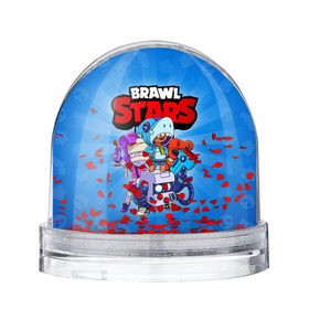 Снежный шар с принтом BRAWL STARS , Пластик | Изображение внутри шара печатается на глянцевой фотобумаге с двух сторон | 8 bit | 8 бит | brawl stars | brawler | emz | leon | nita | бравл старз | бравлер | леон | нита | эмз