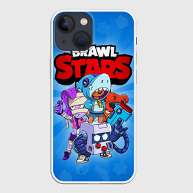 Чехол для iPhone 13 mini с принтом BRAWL STARS ,  |  | 8 bit | 8 бит | brawl stars | brawler | emz | leon | nita | бравл старз | бравлер | леон | нита | эмз