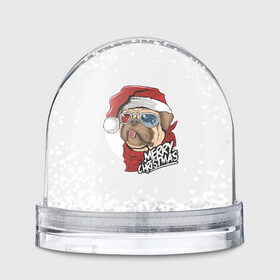 Снежный шар с принтом Мопс Санта , Пластик | Изображение внутри шара печатается на глянцевой фотобумаге с двух сторон | 2020 | christmas | happy | merry | new year | pug | в подарок | мопс | новый год | пёс | поздравить | рождество | с наступающим | с новым годом | с рождеством | санта | собака | щенок