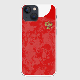 Чехол для iPhone 13 mini с принтом Russia home EURO 2020 ,  |  | Тематика изображения на принте: championship | cup | dzyuba | russia | tdrfifa19 | world | артем | дзюба | европы | мира | мундиаль | россия | чемпионат