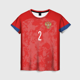 Женская футболка 3D с принтом Fernandes home EURO 2020 , 100% полиэфир ( синтетическое хлопкоподобное полотно) | прямой крой, круглый вырез горловины, длина до линии бедер | championship | cup | fernandes | russia | tdrfifa19 | world | европы | мира | мундиаль | россия | фернандес | чемпионат