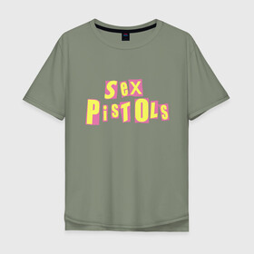 Мужская футболка хлопок Oversize с принтом Sex Pistols , 100% хлопок | свободный крой, круглый ворот, “спинка” длиннее передней части | punk | rock