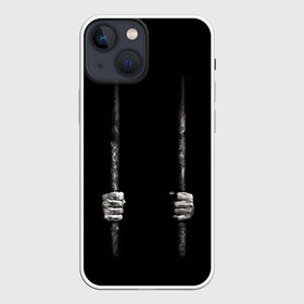 Чехол для iPhone 13 mini с принтом Взаперти ,  |  | в темноте | взаперти | руки | тьма