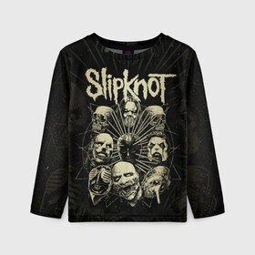 Детский лонгслив 3D с принтом Slipknot , 100% полиэстер | длинные рукава, круглый вырез горловины, полуприлегающий силуэт
 | slipknot | we are not your kind | альтернативный метал | грув метал | метал | музыка | ню метал | слипнот