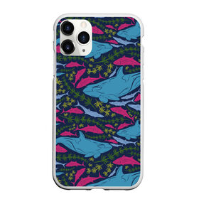 Чехол для iPhone 11 Pro матовый с принтом Касатки , Силикон |  | водоросли | касатки | киты | море | океан | под водой | рыбы