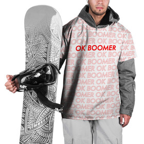 Накидка на куртку 3D с принтом OK BOOMER , 100% полиэстер |  | Тематика изображения на принте: ok boomer | зумеры | мемы | миллениалы | окей бумер