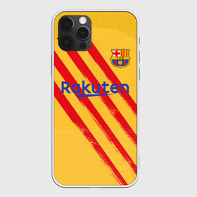 Чехол для iPhone 12 Pro Max с принтом Barcelona 4-th kit 19-20 , Силикон |  | barcelona | champions | laliga | league | spain | барселона | испания | лига | месси | чемпионов