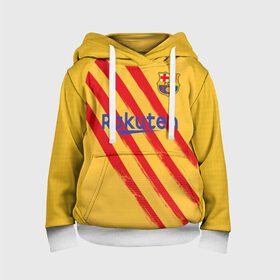 Детская толстовка 3D с принтом Barcelona 4-th kit 19-20 , 100% полиэстер | двухслойный капюшон со шнурком для регулировки, мягкие манжеты на рукавах и по низу толстовки, спереди карман-кенгуру с мягким внутренним слоем | Тематика изображения на принте: barcelona | champions | laliga | league | spain | барселона | испания | лига | месси | чемпионов