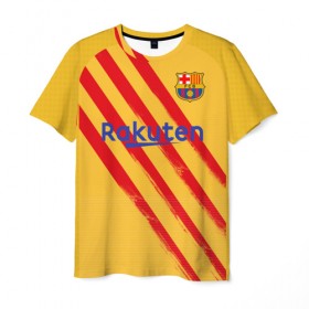 Мужская футболка 3D с принтом Suarez 4-th kit 19-20 , 100% полиэфир | прямой крой, круглый вырез горловины, длина до линии бедер | barcelona | champions | laliga | league | spain | suarez | барселона | испания | лига | суарес | чемпионов