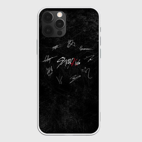 Чехол для iPhone 12 Pro с принтом Автографы Stray Kids , силикон | область печати: задняя сторона чехла, без боковых панелей | Тематика изображения на принте: 3racha | i.n | jyp nation | k pop | kpop | skz | stray kids | к поп | кпоп | ли ноу | скз | страй кидс | стрэй кидс | сынмина | уджин | феликса | хана | хёнджина | чана | чанбина