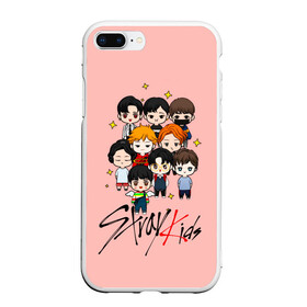 Чехол для iPhone 7Plus/8 Plus матовый с принтом Stray Kids , Силикон | Область печати: задняя сторона чехла, без боковых панелей | 3racha | i.n | jyp nation | k pop | kpop | skz | stray kids | к поп | кпоп | ли ноу | скз | страй кидс | стрэй кидс | сынмина | уджин | феликса | хана | хёнджина | чана | чанбина