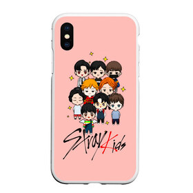 Чехол для iPhone XS Max матовый с принтом Stray Kids , Силикон | Область печати: задняя сторона чехла, без боковых панелей | 3racha | i.n | jyp nation | k pop | kpop | skz | stray kids | к поп | кпоп | ли ноу | скз | страй кидс | стрэй кидс | сынмина | уджин | феликса | хана | хёнджина | чана | чанбина