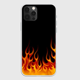 Чехол для iPhone 12 Pro с принтом Пламя Old School , силикон | область печати: задняя сторона чехла, без боковых панелей | Тематика изображения на принте: burn | fire | костер | нарисованный | огня | огонь | олдскул | пламени | пламя | пожар | пылает | рисованный огонь | языки