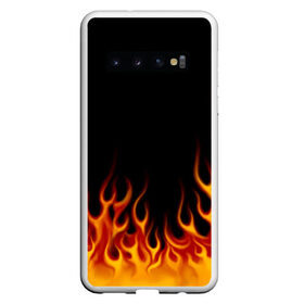 Чехол для Samsung Galaxy S10 с принтом Пламя Old School , Силикон | Область печати: задняя сторона чехла, без боковых панелей | Тематика изображения на принте: burn | fire | костер | нарисованный | огня | огонь | олдскул | пламени | пламя | пожар | пылает | рисованный огонь | языки