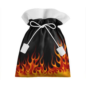 Подарочный 3D мешок с принтом Пламя Old School , 100% полиэстер | Размер: 29*39 см | burn | fire | костер | нарисованный | огня | огонь | олдскул | пламени | пламя | пожар | пылает | рисованный огонь | языки