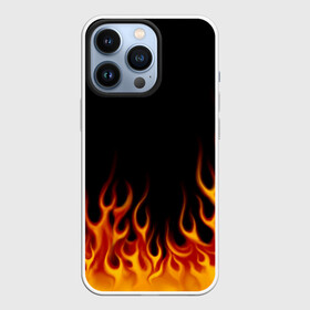 Чехол для iPhone 13 Pro с принтом Пламя Old School ,  |  | Тематика изображения на принте: burn | fire | костер | нарисованный | огня | огонь | олдскул | пламени | пламя | пожар | пылает | рисованный огонь | языки