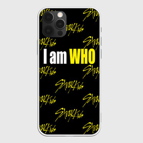 Чехол для iPhone 12 Pro Max с принтом I am WHO , Силикон |  | 3racha | i.n | jyp nation | k pop | kpop | skz | stray kids | к поп | кпоп | ли ноу | скз | страй кидс | стрэй кидс | сынмина | уджин | феликса | хана | хёнджина | чана | чанбина