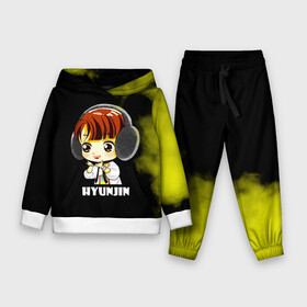 Детский костюм 3D (с толстовкой) с принтом Hyunjin ,  |  | 3racha | i.n | jyp nation | k pop | kpop | skz | stray kids | к поп | кпоп | ли ноу | скз | страй кидс | стрэй кидс | сынмина | уджин | феликса | хана | хёнджина | чана | чанбина