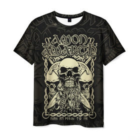 Мужская футболка 3D с принтом Amon Amarth , 100% полиэфир | прямой крой, круглый вырез горловины, длина до линии бедер | amon amarth | metal | викинг метал | группы | дэт метал | метал | музыка | рок