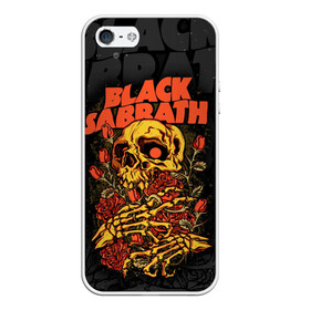 Чехол для iPhone 5/5S матовый с принтом Black Sabbath , Силикон | Область печати: задняя сторона чехла, без боковых панелей | black sabbath | hard rock | heavy metal | блэк сабат | группы | метал | музыка | оззи осборн | рок | хард рок | хэви метал