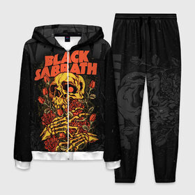 Мужской костюм 3D с принтом Black Sabbath , 100% полиэстер | Манжеты и пояс оформлены тканевой резинкой, двухслойный капюшон со шнурком для регулировки, карманы спереди | black sabbath | hard rock | heavy metal | блэк сабат | группы | метал | музыка | оззи осборн | рок | хард рок | хэви метал