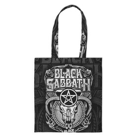 Шоппер 3D с принтом Black Sabbath , 100% полиэстер | Плотность: 200 г/м2; Размер: 34×35 см; Высота лямок: 30 см | black sabbath | hard rock | heavy metal | блэк сабат | группы | метал | музыка | оззи осборн | рок | хард рок | хэви метал