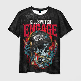 Мужская футболка 3D с принтом Killswitch Engage , 100% полиэфир | прямой крой, круглый вырез горловины, длина до линии бедер | killswitch engage | kse | metal | группы | метал | музыка | рок