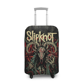 Чехол для чемодана 3D с принтом Slipknot , 86% полиэфир, 14% спандекс | двустороннее нанесение принта, прорези для ручек и колес | slipknot | we are not your kind | альтернативный метал | грув метал | метал | музыка | ню метал | слипнот