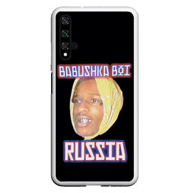 Чехол для Honor 20 с принтом ASAP Rocky x SVMOSCOW Babushka , Силикон | Область печати: задняя сторона чехла, без боковых панелей | Тематика изображения на принте: asap | babushka boi | rocky | svmoscow