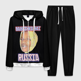 Мужской костюм 3D с принтом ASAP Rocky x SVMOSCOW Babushka , 100% полиэстер | Манжеты и пояс оформлены тканевой резинкой, двухслойный капюшон со шнурком для регулировки, карманы спереди | asap | babushka boi | rocky | svmoscow