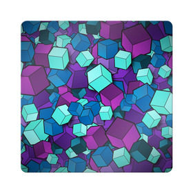 Магнит виниловый Квадрат с принтом Кубы , полимерный материал с магнитным слоем | размер 9*9 см, закругленные углы | абстрактно | абстрактные | абстрактный | абстрактным | абстракция | кубики | кубические | кубический | кубическое | кубы | неон | неонка | неоновые | разноцветные | светящиеся | цветное | цветные