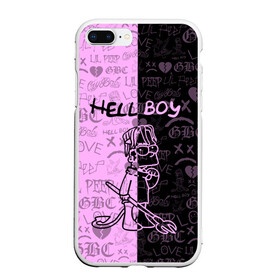 Чехол для iPhone 7Plus/8 Plus матовый с принтом LIL PEEP HELL BOY , Силикон | Область печати: задняя сторона чехла, без боковых панелей | awful things | hell boy | lil peep | lil prince | клауд | клауд рэп | лил пип | пееп. | пост эмо | реп | репер | рэп | рэпер | трэп | хип хоп | эмо трэп