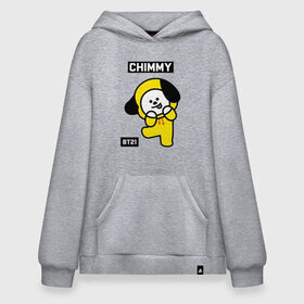 Худи SuperOversize хлопок с принтом CHIMMY BT21 , 70% хлопок, 30% полиэстер, мягкий начес внутри | карман-кенгуру, эластичная резинка на манжетах и по нижней кромке, двухслойный капюшон
 | bt21 | bts | chimmy | cooky | koya | love yourself. | mang | rj | shooky | tata | бт21 | бтс