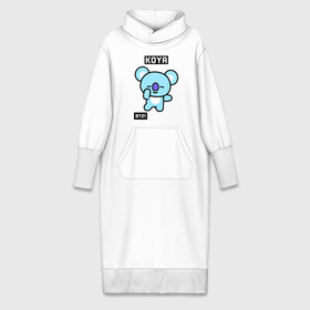 Платье удлиненное хлопок с принтом KOYA BT21 ,  |  | bt21 | bts | chimmy | cooky | koya | love yourself. | mang | rj | shooky | tata | бт21 | бтс