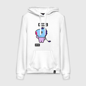 Женская толстовка хлопок с принтом MANG BT21 , френч-терри, мягкий теплый начес внутри (100% хлопок) | карман-кенгуру, эластичные манжеты и нижняя кромка, капюшон с подкладом и шнурком | bt21 | bts | chimmy | cooky | koya | love yourself. | mang | rj | shooky | tata | бт21 | бтс