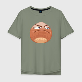 Мужская футболка хлопок Oversize с принтом ОРЕХУС , 100% хлопок | свободный крой, круглый ворот, “спинка” длиннее передней части | справедливо | справедливость | фруктовощи